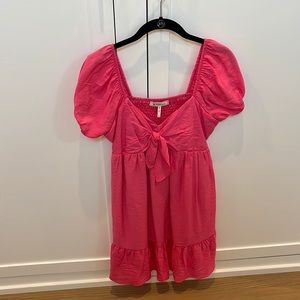 Bcbg pink mini flowy dress size xs